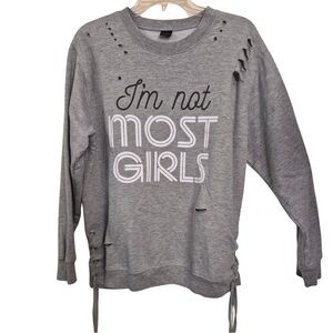 Cold Crush Girl’s Distressed Graphic Sweatshirt